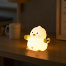 Cute Duck Night Light,  Rechargeable Squishy Novelty Animal Night Lamp, 3 Level Dimmable Silicone Touch Lamp with Timer Nightlight for Kids Girls Boys Room Baby Nursery Bedroom Decor Gifts