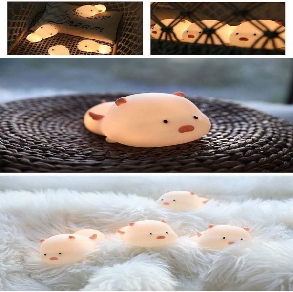 Creative nerd pig silicone night light - Image 2