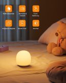 Night Light Children, Night Light Baby with Touch Control, Nursing Light, Rechargeable Magnetic Bedside Lamp, Night Light Dimmable with , 1-Hour Timer for Nursing Room, Kawaii Decoration