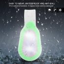 Night Light Nurse, Hands-Free  Torch Clip on Clothing, Outdoor Waterproof Portable  Magnet/Magnetic Lights, Mini Night Light, Running Button, Silicone Clip Lamp for Cam Climbing, Green