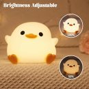 Dodo Duck  Night Light - Cute Silicone Duck Lamp for Bedrooms, Living Room - Rechargeable, Touch Sensor Bedside Table Lamp