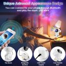 Astronaut Star Projector Night Light, Galaxy Nebula Night Light Projector With Bluetooth Speaker and Remote Control, 360° Rotation Magnetic Head Moon Night Light Projector for Bedroom, Game Room