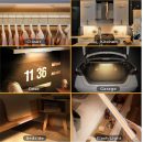 Rechargeable Under Cabinet Lights(40cm), Wireless Motion Sensor Closet Lights, 1800mAh Battery with Stepless Dimming, Magnetic Install for Wardrobe, Cupboard, Besides, Kitchen